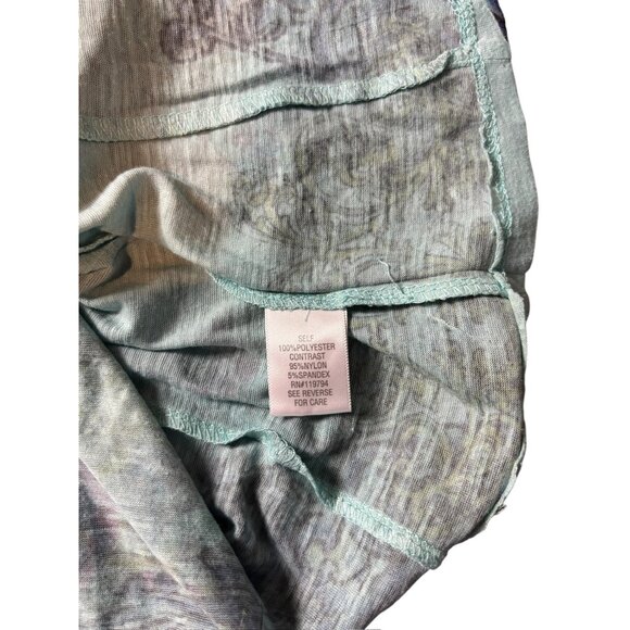 Unity World Wear Women's Blue & Green Top - Picture 7 of 7